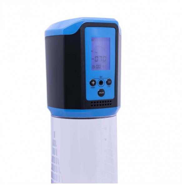 LCD Electric Vacuum Penis Pump (Chargeable - Blue)